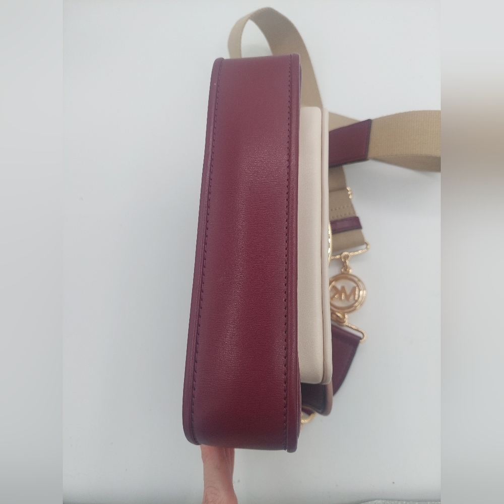Michael Kors Bradshaw Boxy Flap Crossbody In Berry Retail $368 - Picture 6 of 12